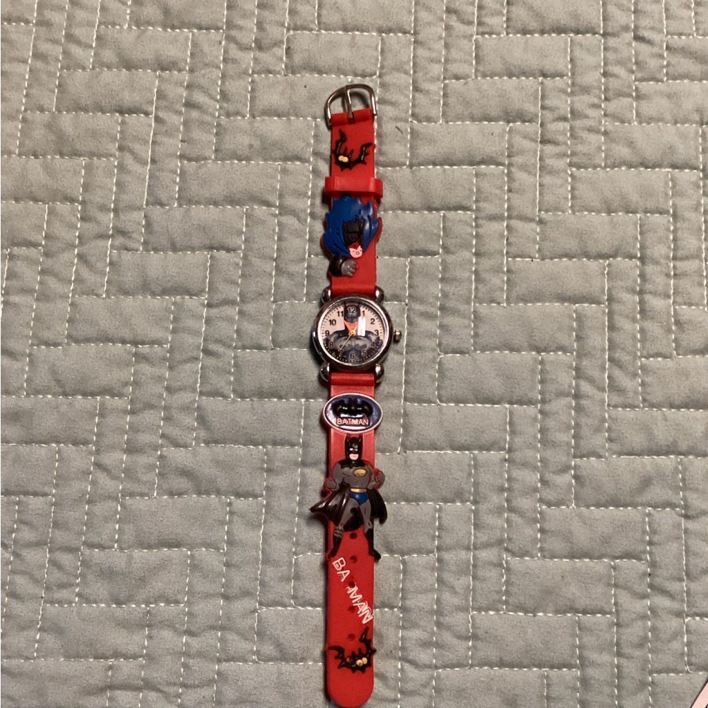 Kids Batman Red Wristwatch Needs Battery Batman Hero Watch